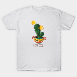 Cactus pot illustration T-Shirt